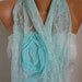 Mint Lace Scarf - Shawl Scarf - Cowl Scarf - bridesmaid gifts - fatwoman