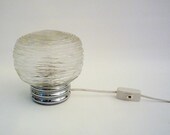 Vintage Glass and Metal Lamp