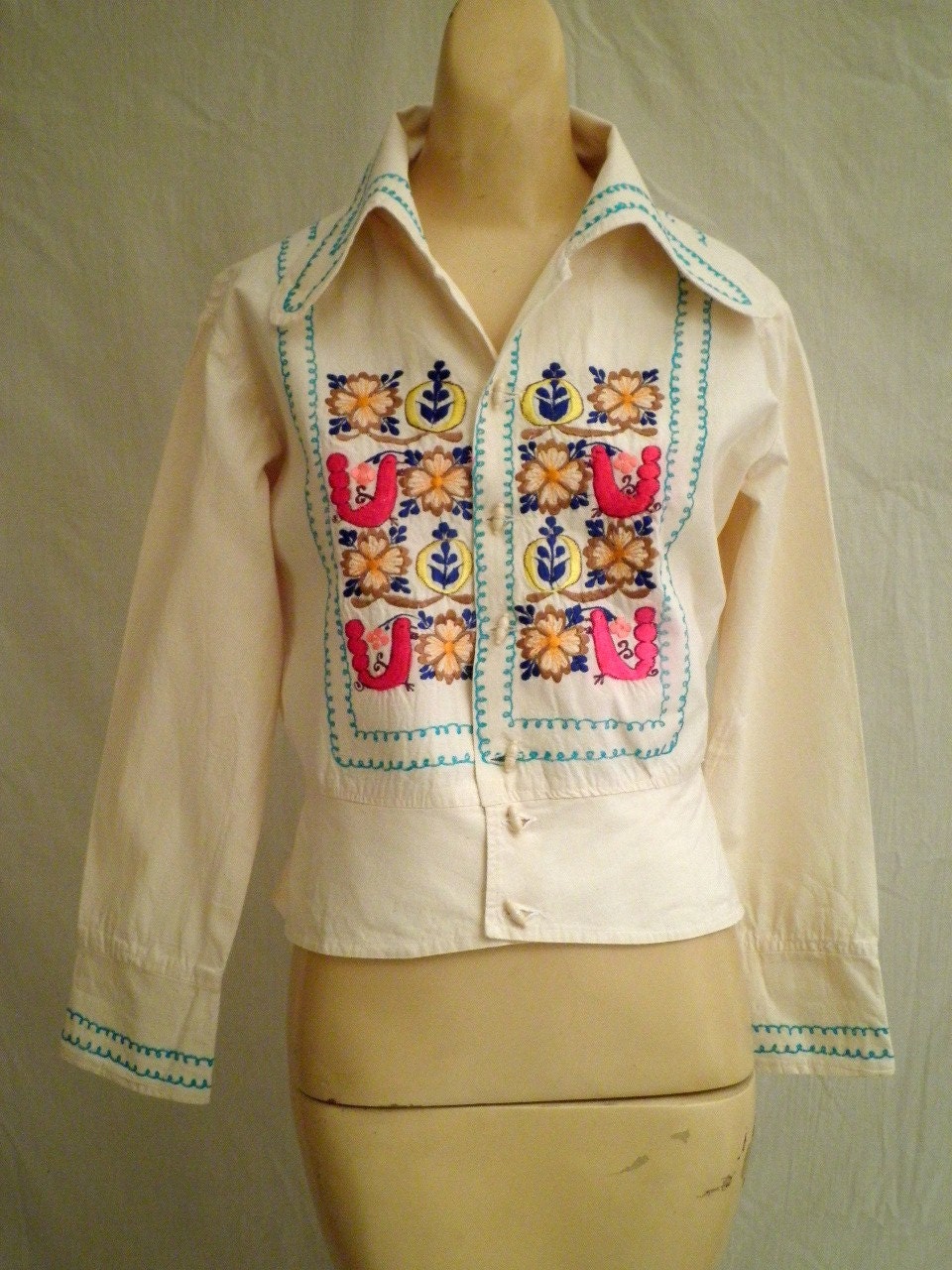 Mexican Embroidered Blouse