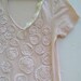 soft peach pink pale natural flowers lace party bridesmaid wedding apparel rustic Upcycled j crew tunic