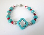 Turquoise Clover Bracelet