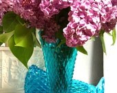 Elegant Vintage Vase Painted in My Lovely Turquoise Glaze