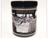 Holy Ground dirt and sandalwood scented soy candle 6 oz: unique candle gift idea