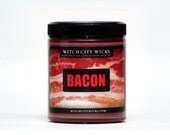 Bacon candle, handmade soy wax:  Men's Gift / Groomsmen Gift / Fathers Day