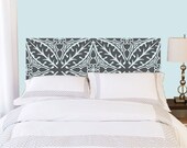 Full/Double Headboard decal  - Vinyl wall sticker decal - large leaf pattern
