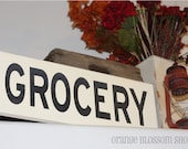 Kitchen Sign-Wooden "GROCERY" Sign