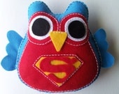 Fluffy Superman Owl