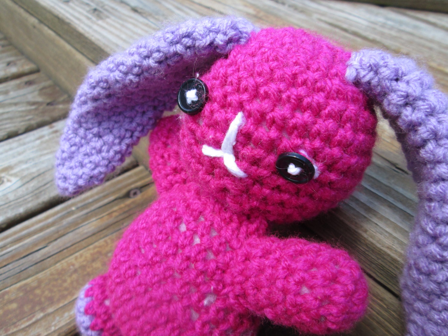 Crochet Bunny, plush bunny, pink bunny, crochet stuffed bunny