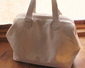 Cashmere and Leather Mason Bag