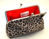 READY TO SHIP: The Ella Clutch in Leo the Leopard