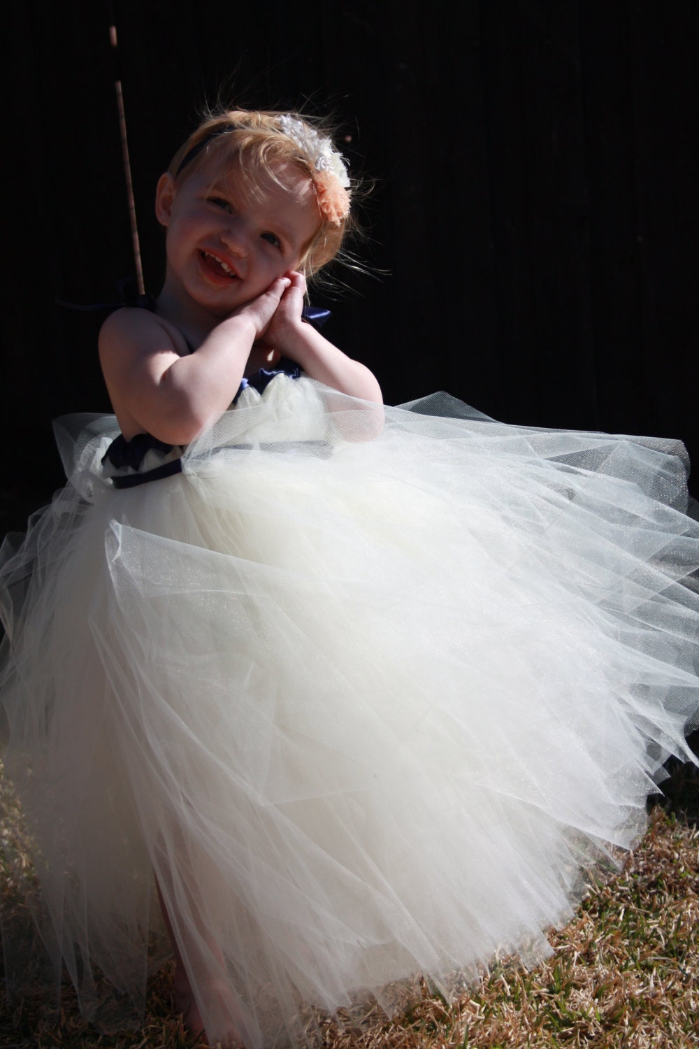 CUSTOM TUTU DRESS - Flower Girl Dress - Special Occasion - Size 12m-5T