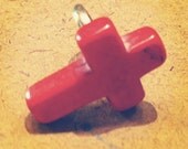 SALE Red Cross Ring Adjustable