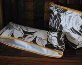 Set of makeup pouch and pencil case