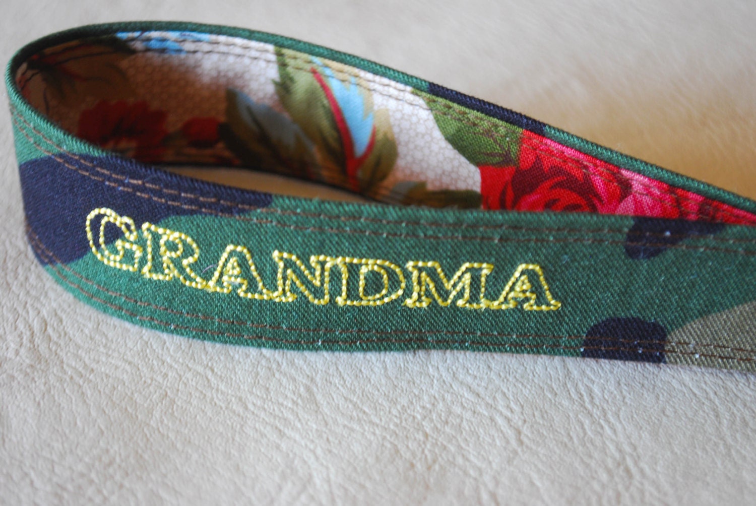 Army Grandma key fob