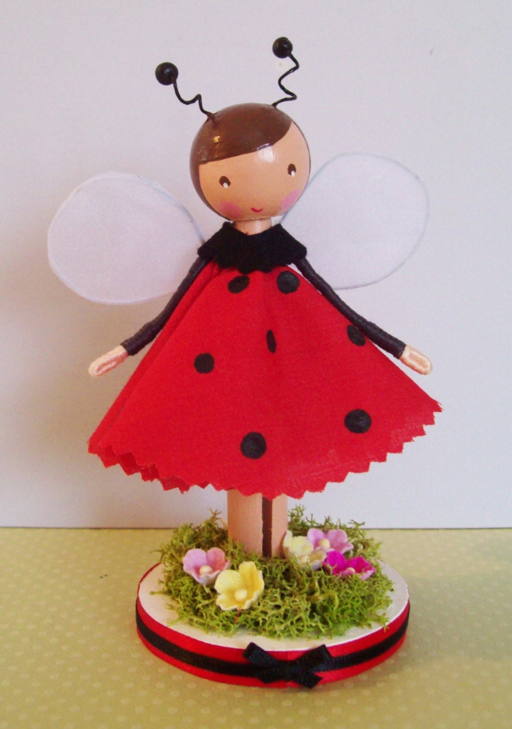 Ladybug cake topper