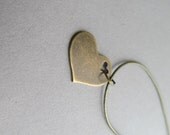 Steal My Heart Brass Necklace