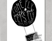 Come Fly With Me 8x10 Print