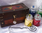 Elemental Candle Chest w/ Elemental Apothecary Candle Set  - S&H Included