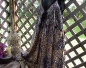 Gypsy boho bohemian hippie festival scarf hem dress