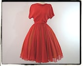Silk Chiffon I. Magnin Dress