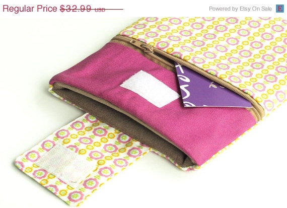 Pink Nook Sleeve, Nook Simple Touch Cover, Nook Touch Case, Kobo Touch Case, Kindle Touch Sleeve, Kindle Paperwhite Case, Pink Kindle Case,