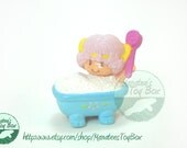 Strawberry Shortcake Mini 80s Toy: Angel Cake in the Tub