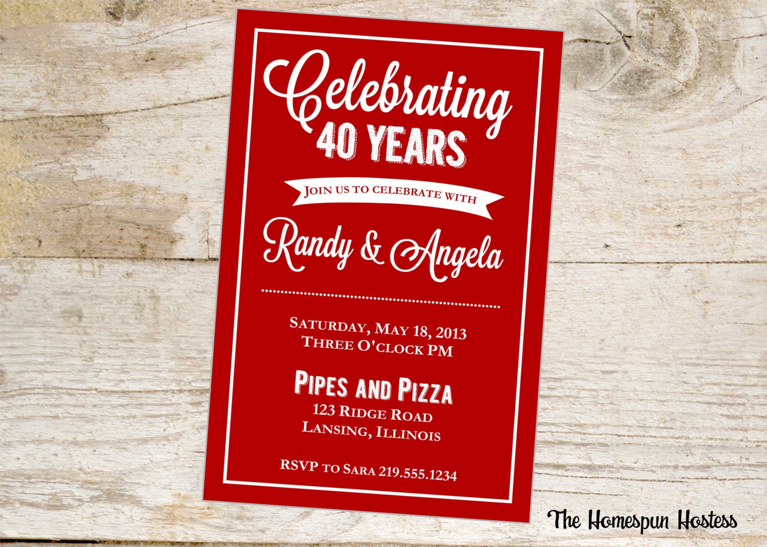DIY Printable Anniversary Party invite and cupcake toppers and candy wrappers Il_170x135