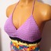 SALE - Music Festival Hippie Lavender Halter Top - Made To Order