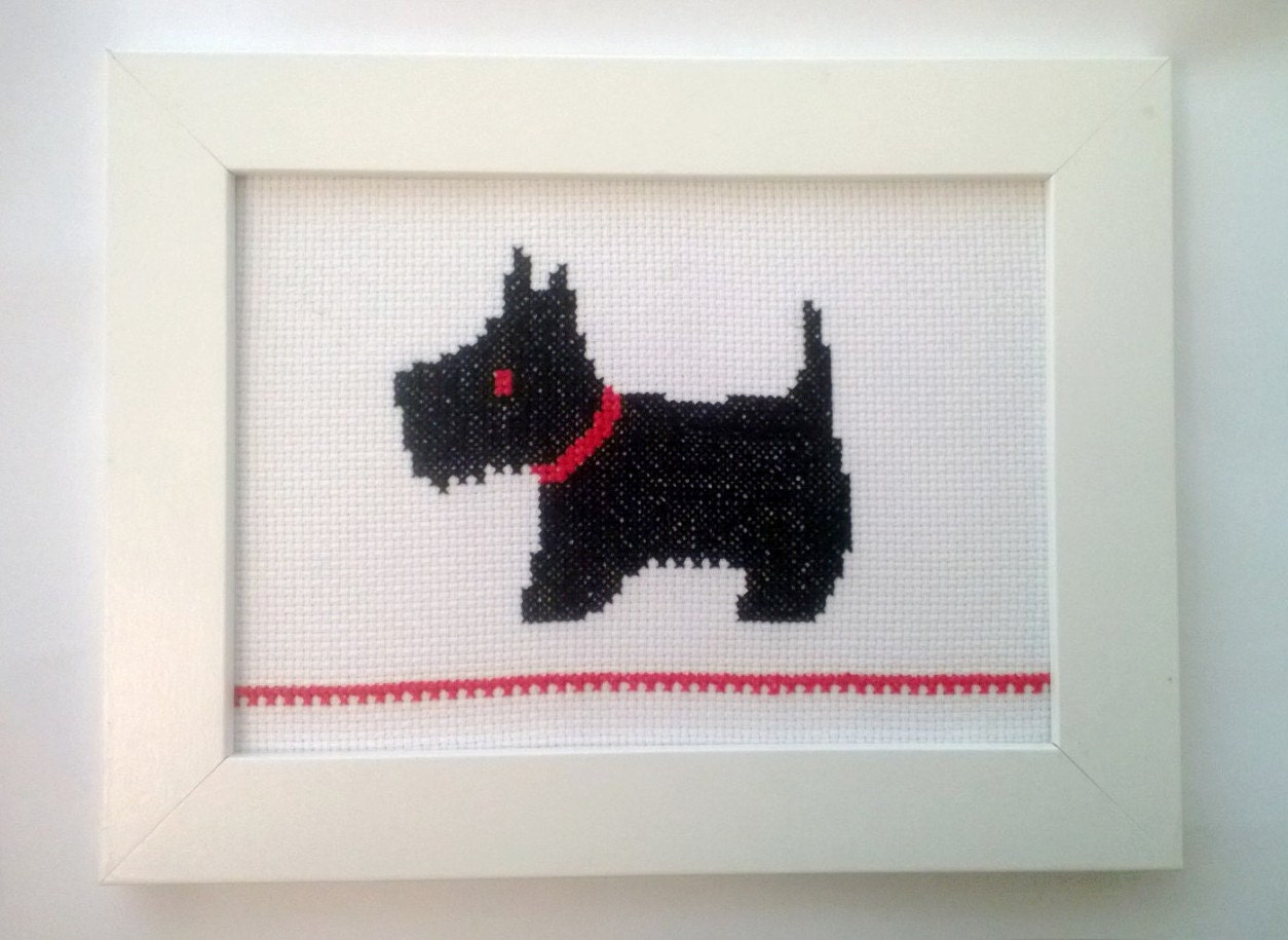 Scottish Terrier Embroidery