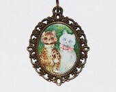 Cat Couple Necklace