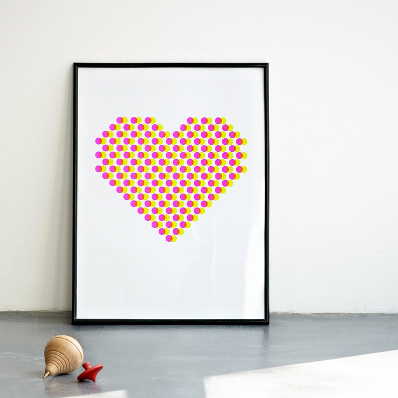 Every day is Valentine. Neon Screenprint 11.8 x 16.5 (A3)