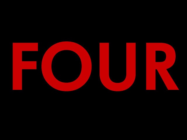 Additional letters for your lil threadz "FOUR"  Birthday Design