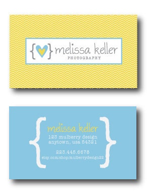 Premade Business Card Design - Customize to Include Your Contact Information