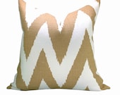 Quadrille Tashkent pillow cover in Camel - 20 x 20