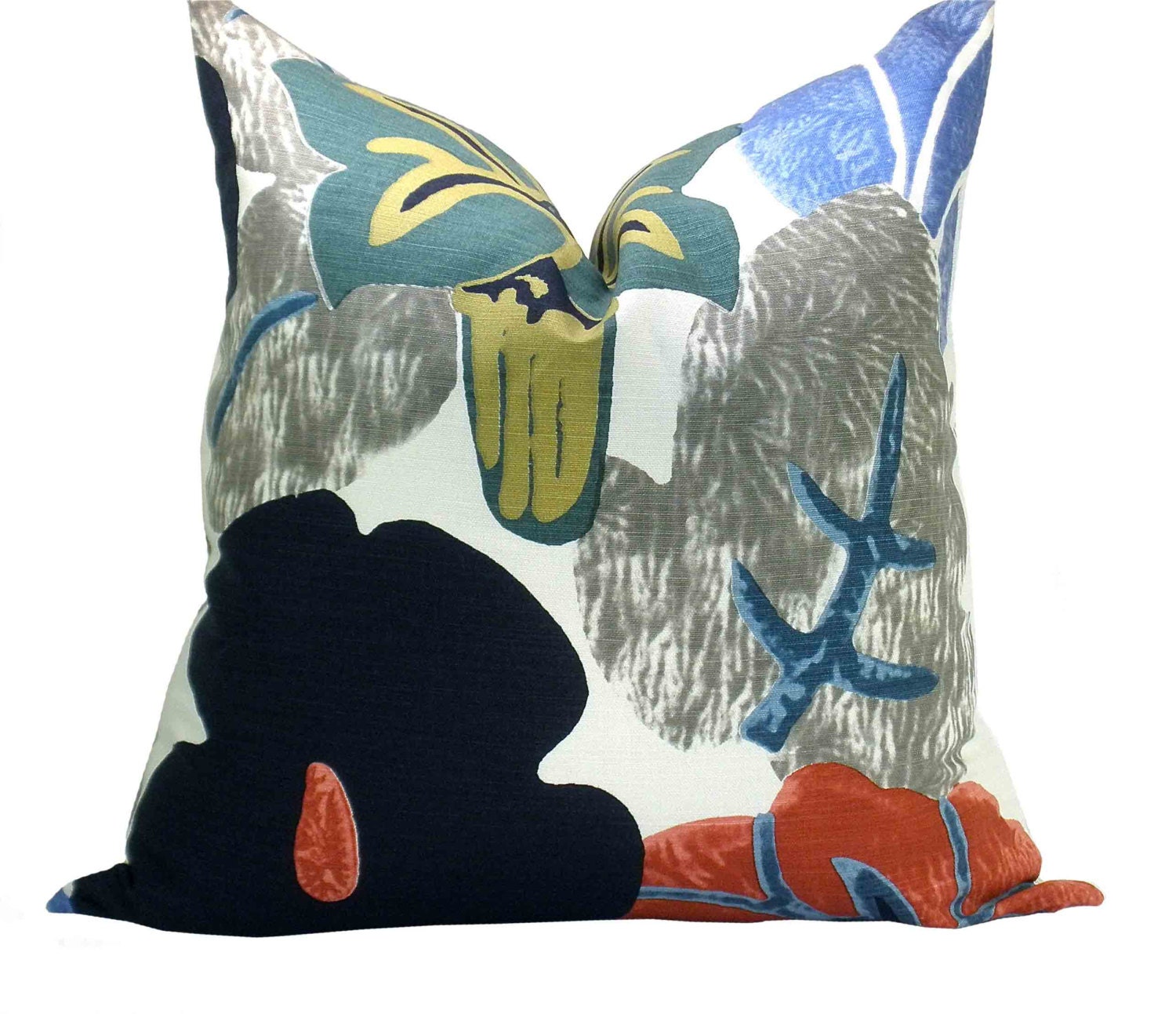 Gaston y Daniela Twenties pillow cover in Azul - 18 x 18