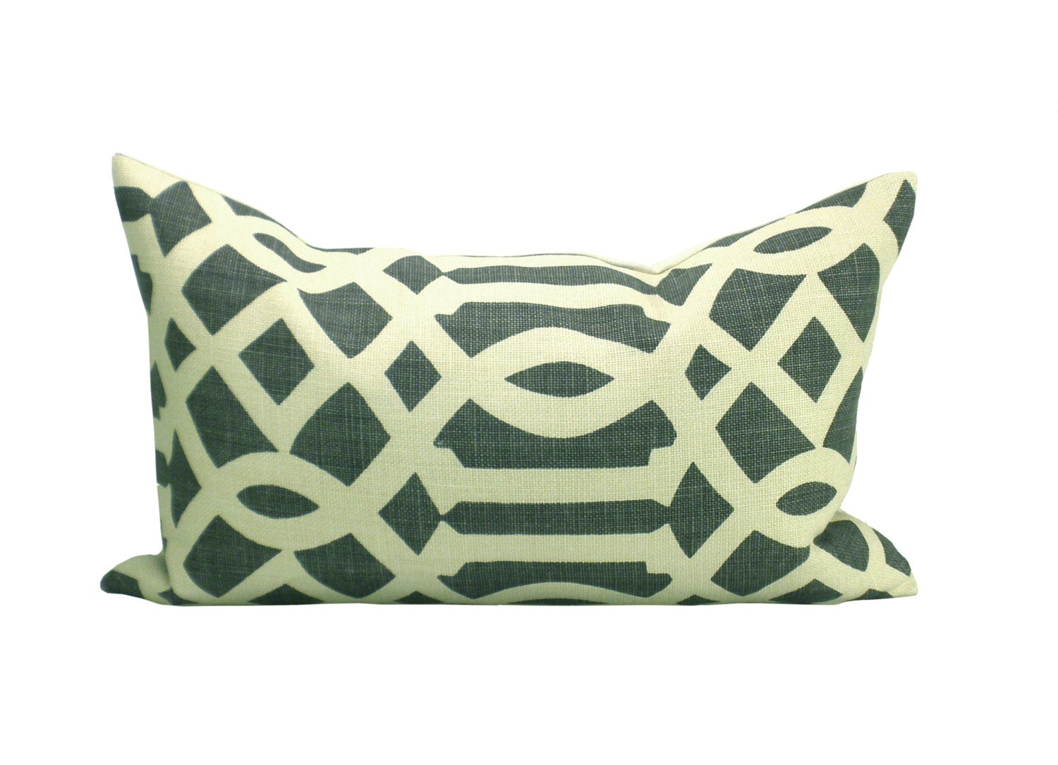 Kelly Wearstler Imperial Trellis pillow cover in Midnight - 12 x 20