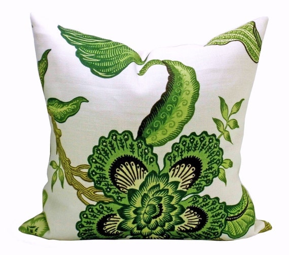Hot House Flowers pillow cover in Verdance - 20 x 20