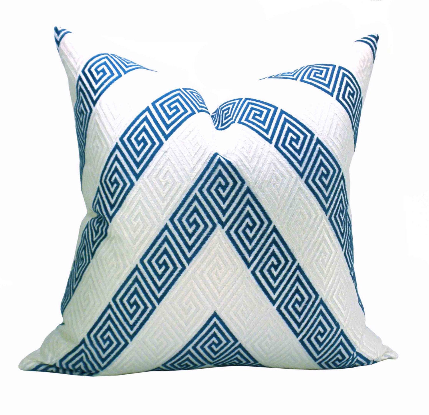 Nebaha Embroidery pillow cover in Sky - 18 x 18