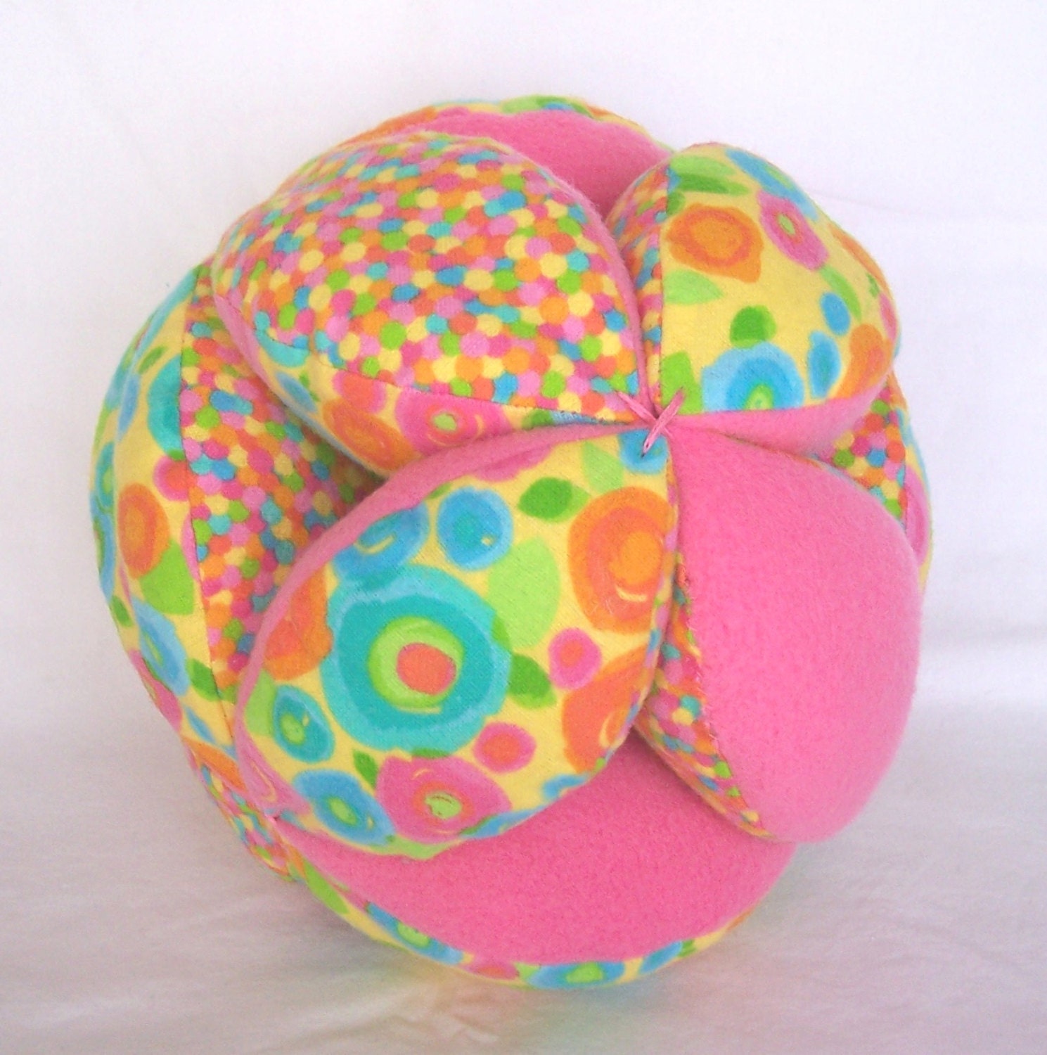 Pink Flowers Grab Ball