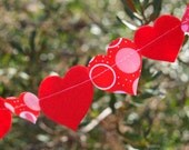 Valentine's Day Heart Felt and Fabric Garland with Bakers Twine Il_170x135