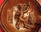 Antique Ceramic Satanic Devil Dish