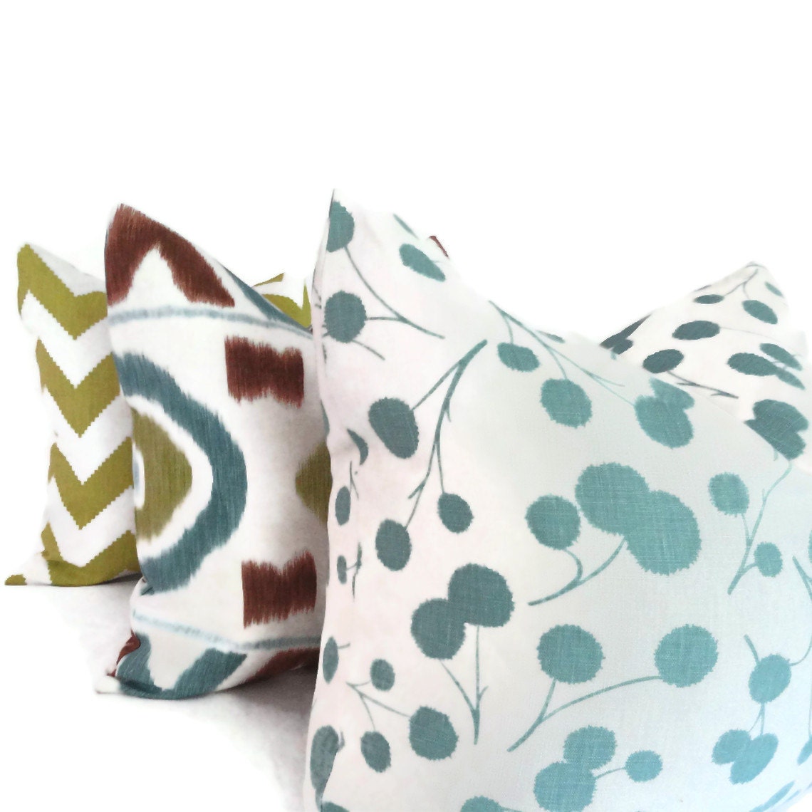Thom Filicia Pom Pom Floral Decorative Pillow Cover 18x18, 20x20 or 22x22, Throw Pillow, Accent Pillow, Toss Pillow