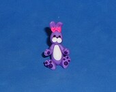 Polymer Clay Tiny Purple Bunny