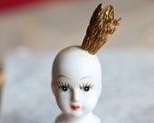 Teeny Weenie Dusty Gold Crown - Doll Making Assemblage