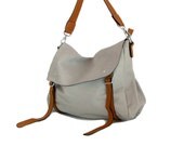 Handmade vegan leather bag Purse Briefcase in light Gray -.-  the Esyld -.- 20% launch discount