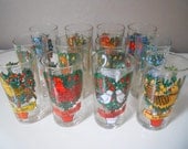 Complete 12 Days of Christmas Glasses - NIB