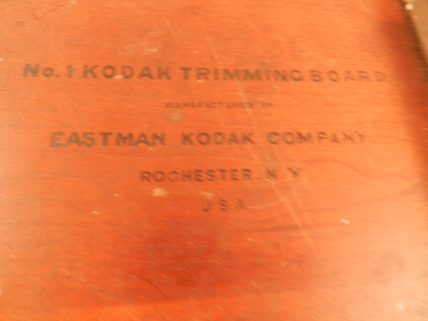No. 1 Kodak Trimming Board