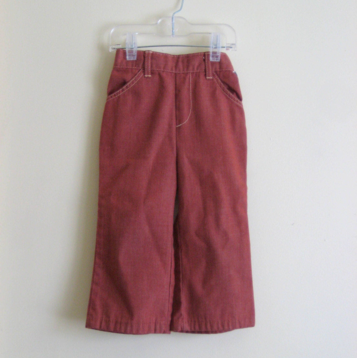 Rust-colored BILLY THE KID Toddler Pants, 3T (vintage)