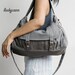 Fathers day sale ASTER // Dark Grey // 011 // Everyday Canvas Bag handmade // Luckycann // Sale