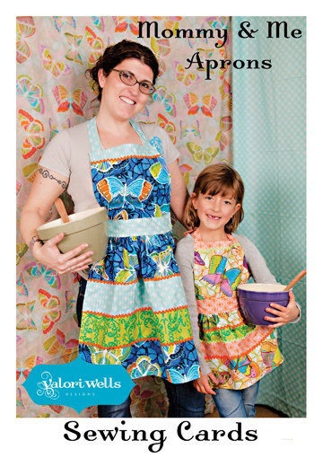 Valori Wells Sewing Card - Mommy and Me Retro Aprons - Quick and Easy Sewing Patterns